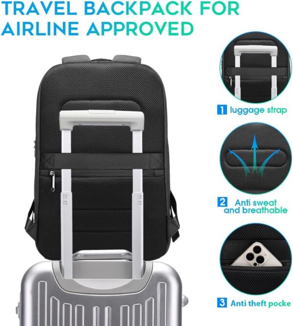 BANGE Business Laptop Smart backpack Can Hold 15.6 Inch Laptop Commute Backpack Carry on bag for men and women - Image 7