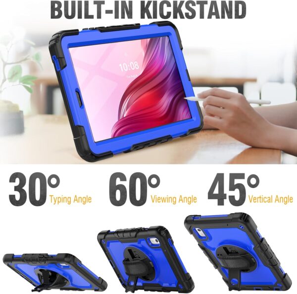 HXCASEAC Case for Lenovo Tab M9 2023 (TB-310FU), with Screen Protector/Rotating Hand Strap/Sturdy Stand, Protective Cover for Lenovo M9 Tablet Case 9 inch, Blue - Image 5