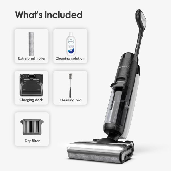 Tineco Floor ONE S7 PRO Cordless Wet Dry Vacuum Cleaner, Smart Floor Cleaner Mop for Hard Floors, Long Run Time, Dual-Sided Edge Cleaning, Self-Cleaning, Centrifugal Drying Process - Image 9