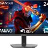 SANSUI 24 Inch Gaming Monitor 180Hz, DP 1.4 x1 HDMI 2.0 x2 Ports IPS Panel High Refresh Rate Computer Monitor, Racing FPS RTS Modes, 1ms Response Time 110% sRGB (ES-G24F4, HDMI Cable Included) - Image 2