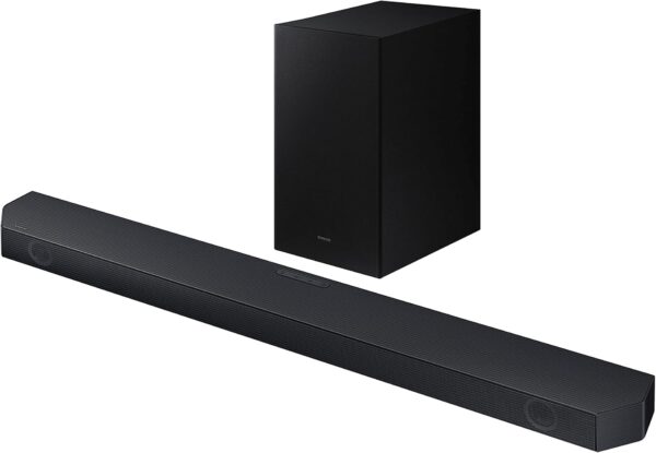 SAMSUNG HW-Q60C 3.1ch Soundbar w/Dolby Audio, Q-Symphony, Adaptive Sound Lite, HDMI eARC, Game Mode, Bluetooth, Tap Sound, Wireless Surround Sound Compatible (Newest Model),Black - Image 7