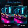 SANSUI 24 Inch Gaming Monitor 180Hz, DP 1.4 x1 HDMI 2.0 x2 Ports IPS Panel High Refresh Rate Computer Monitor, Racing FPS RTS Modes, 1ms Response Time 110% sRGB (ES-G24F4, HDMI Cable Included) - Image 5