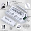 PS5 / PS5 Slim Stand and Cooling Station with Dual Controller Charging Station for PlayStation 5 Console, PS5 Accessories Incl. Controller Charger, Cooling Fan, Headset Holder, 3 USB Hub, Screw-White - Image 7