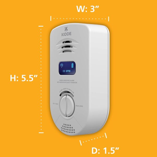 Kidde Smart Carbon Monoxide Detector & Indoor Air Quality Monitor, Plug In Wall, WiFi, Alexa Compatible Device, Voice & App Alerts - Image 12