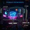 SANSUI 24 Inch Gaming Monitor 180Hz, DP 1.4 x1 HDMI 2.0 x2 Ports IPS Panel High Refresh Rate Computer Monitor, Racing FPS RTS Modes, 1ms Response Time 110% sRGB (ES-G24F4, HDMI Cable Included) - Image 9