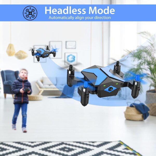 ATTOP Mini Drone for Kids with FPV Camera, Toys Gifts for Boys Girls with Voice Control, 3D Flips, Altitude Hold, Headless Mode, One Key Start, Trajectory Flight, RC Quadcopter Foldable Kids Drone - Image 10