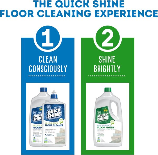 Quick Shine Multi Surface Floor Finish 64oz | Cleaner & Polish to use on Hardwood, Laminate, Luxury Vinyl Plank LVT, Tile & Stone - Image 11