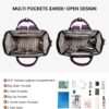 LOVEVOOK Laptop Backpack for Women Fashion Computer Backpack Large Capacity Work Backpack Purse 15.6 Inch Travel Backpack Nurse Teacher Bag with USB Port - Image 3