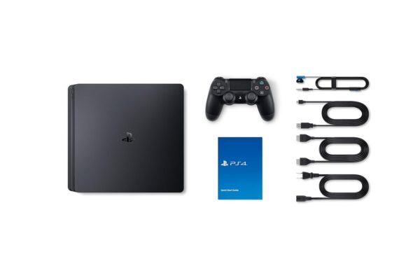 PlayStation 4 Slim 1TB Console - Black (Renewed) - Image 4