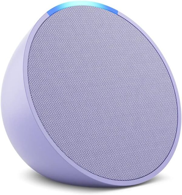 Amazon Echo Pop | Alexa fits in anywhere: bedroom, living room, bathroom, office, and small spaces | Lavender Bloom - Image 3