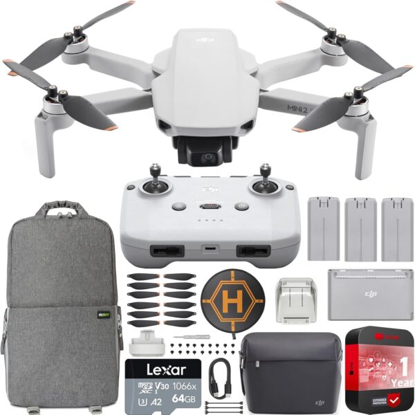 DJI Mini 2 SE Camera Drone Quadcopter Fly More Combo with RC-N1 Remote Controller, QHD Video, 10km Transmission, Under 249g, Return to Home, Auto Pro Shots Bundle with Deco Gear Backpack +Accessories - Image 2