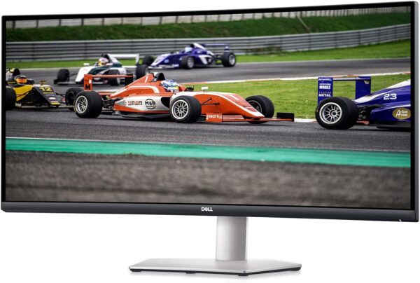 Dell S3422DW Curved Monitor - 34-inch WQHD (3440 x 1440) Display, 1800R Curved Screen, Built-in Dual 5W Speakers, 4ms Grey-to-Grey Response Time, 16.7 Million Colors - Silver - Image 11