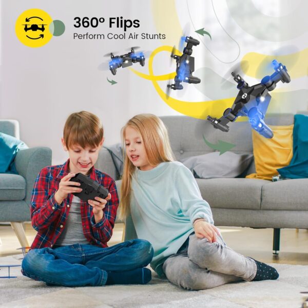 Holy Stone HS190 Drone for Kids, Mini Drone with One-Key Takeoff/Landing, 3D Flips, 3 Speeds and Auto Hovering, Easy to Fly Kids Gifts Toys for Boys and Girls, Blue - Image 5