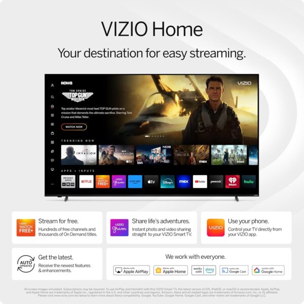 VIZIO 32-inch D-Series Full HD 1080p Smart TV with Apple AirPlay and Chromecast Built-in, Alexa Compatibility, D32fM-K01, 2023 Model - Image 7