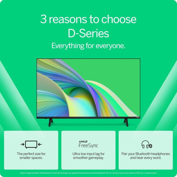 VIZIO 32-inch D-Series Full HD 1080p Smart TV with Apple AirPlay and Chromecast Built-in, Alexa Compatibility, D32fM-K01, 2023 Model - Image 5