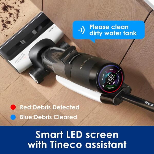 Tineco Floor ONE S7 PRO Cordless Wet Dry Vacuum Cleaner, Smart Floor Cleaner Mop for Hard Floors, Long Run Time, Dual-Sided Edge Cleaning, Self-Cleaning, Centrifugal Drying Process - Image 8