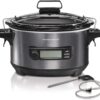 Hamilton Beach Portable 6 Quart Set & Forget Digital Programmable Slow Cooker with Lid Lock, Temperature Probe, Dishwasher Safe Crock & Lid, Black Stainless (33866) - Image 10