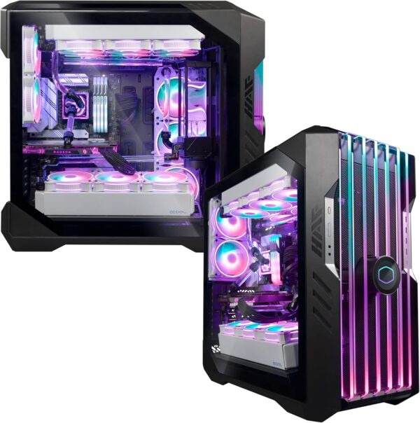 Cooler Master HAF 700 EVO E-ATX High Airflow PC Case, IRIS Customizable LCD .Breathable TG Front Panel, 200mm Sickleflow Fans, 1 x USB 3.2 gen 2 Type C, 4 x USB 3.2 gen 1 (3.0) (H700E-IGNN-S00) - Image 11