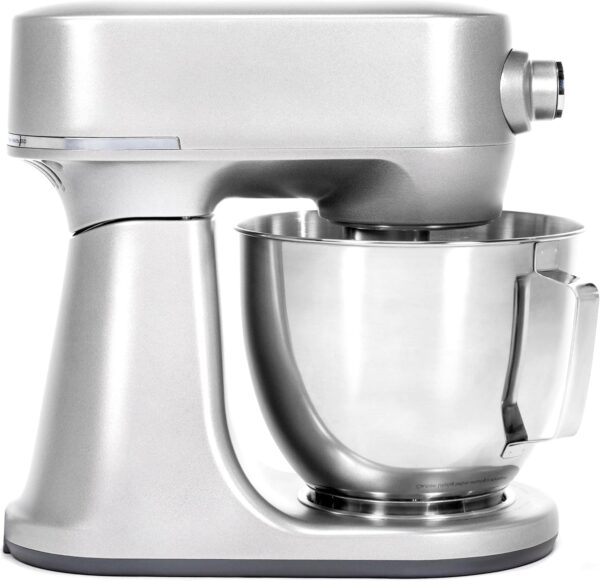 GE Tilt-Head Electric Stand Mixer | 7-Speed, 350-Watt Motor | Includes 5.3-Quart Bowl, Flat Beater, Dough Hook, Wire Whisk & Pouring Shield | Countertop Kitchen Essentials | Granite Gray - Image 14