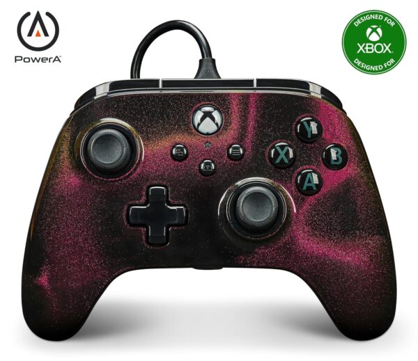 PowerA Advantage Wired Controller for Xbox Series X|S - Sparkle, gamepad, wired video game controller, gaming controller, USB-C, Works with Xbox One, Officially Licensed for Xbox - Image 2