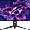 ASUS ROG Swift 32” 4K OLED Gaming Monitor (PG32UCDM) - UHD (3840 x 2160), QD-OLED, 240Hz, 0.03ms, G-SYNC Compatible, Custom Heatsink, Graphene film, 99% DCI-P3, True 10-bit, 90W USB-C, 3 year warranty - Image 3