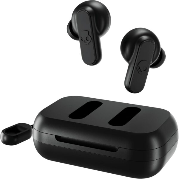 Skullcandy Dime In-Ear Wireless Earbuds, 12 Hr Battery, Microphone, Works with iPhone Android and Bluetooth Devices - True Black