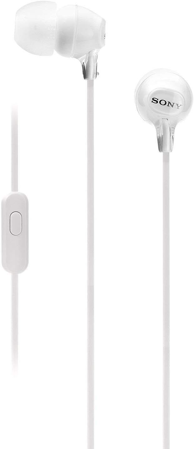 Sony MDREX15AP Fashion Color EX Series Earbud Headset with Mic (White)