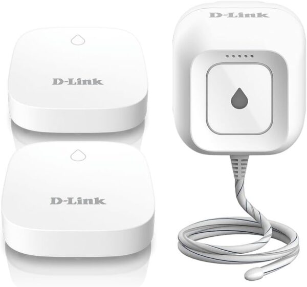 D-Link Wi-Fi Water Leak Sensor and Alarm Starter Kit w/ 2 Add-on Units, Whole Home System with App Notification, AC Powered, No Hub Required (COKT3) - Image 2