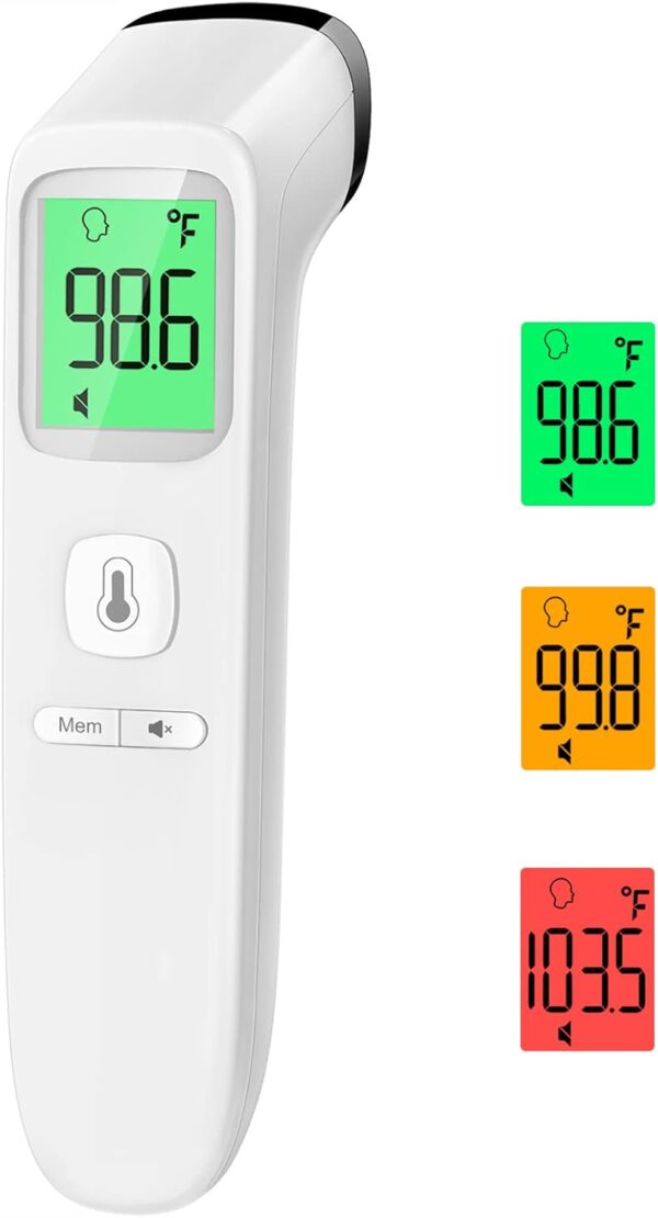 No-Touch Thermometer for Adults and Kids, Accurate Digital Baby Thermometer, FSA HSA Eligible, Fever Alarm & Silent Mode, 2 in 1 Forehead & Object Thermometer - Image 2