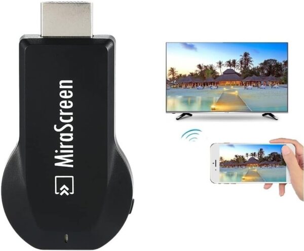 SmartSee MiraScreen Wireless Display Adapter 1080P HDMI Screen Mirroring Media Player TV Stick for Tablet Smartphone - Image 2