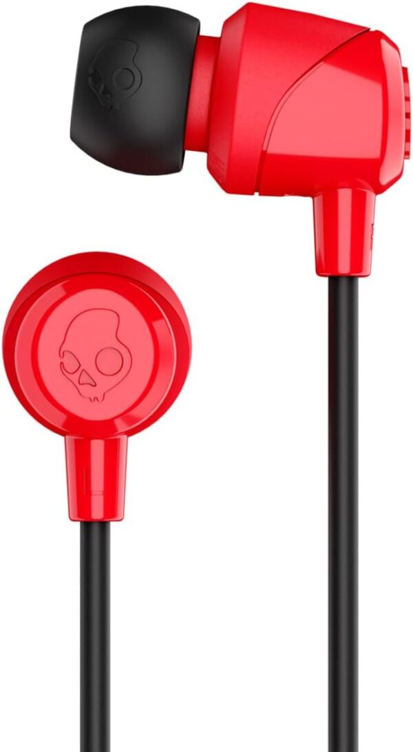 Skullcandy Jib In-Ear Wired Earbuds, Noise Isolating, Microphone, Works with Bluetooth Devices and Computers - Red - Image 2