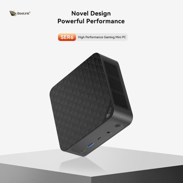 Beelink SER6 Mini PC, AMD Ryzen 9 6900HX(6nm, 8C/16T) up to 4.9GHz, Mini Computer 16GB DDR5 RAM 500GB M.2 NVME SSD, Desktop PC 4K@144Hz Triple Display, Micro PC WiFi6/BT5.2/2.5Gbps/54W/W-11 Pro - Image 3