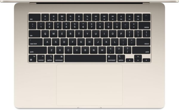 Apple 2024 MacBook Air 15-inch Laptop with M3 chip: Built for Apple Intelligence, 15.3-inch Liquid Retina Display, 16GB Unified Memory, 512GB SSD Storage, Backlit Keyboard, Touch ID; Starlight - Image 3