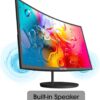 New_Sceptre_C248W 24'' Curved 75Hz Gaming LED Monitor Full HD 1080P HDMI VGA Speakers, VESA Wall Mount Ready Metal Black, ‎Metal Black - Image 10