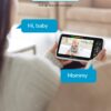 iFamily Baby Monitor - Large 5" Screen with 30Hrs Battery Life - Remote Pan-Tilt-Zoom;No WiFi, Two-Way Audio, Night Vision, Temperature, Lullabies, 960ft Long Range Baby Monitor with Camera and Audio - Image 7