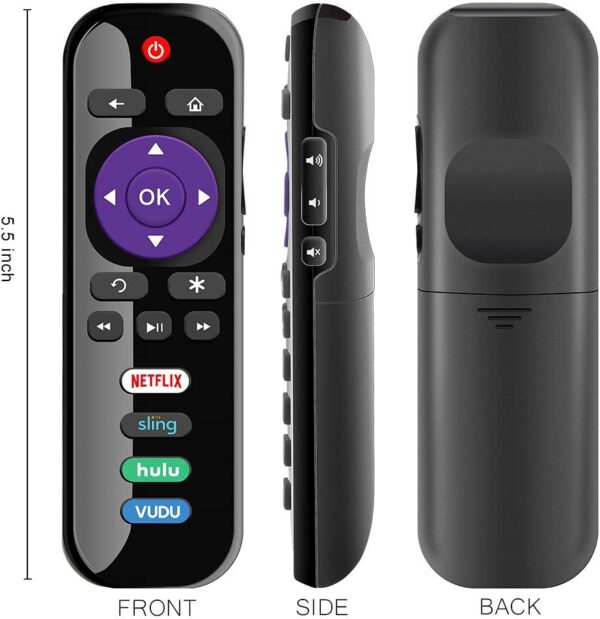 Gvirtue Replacement Remote Control for TCL/Onn/Hisense/Insignia/Sharp Roku TV Remote, for All Roku TV, for TCL/Onn/Hisense/Insignia/Sharp Roku Smart 4K UHD LED QLED TV - Image 8