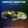 PDP Gaming Afterglow Wireless Nintendo Switch Pro Controller: Prismatic RGB LED Lighting, Full Motion Control Gamepad, Customizable Paddle Buttons - Image 7