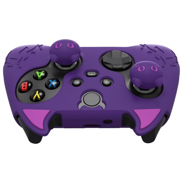 PlayVital Halloween Cute Demon Silicone Cover for Xbox Series X/S Controller, Kawaii Anti-Slip Controller Skin Grip Protector for Xbox Core Wireless Controller with Thumb Grip Caps - Purple - Image 10