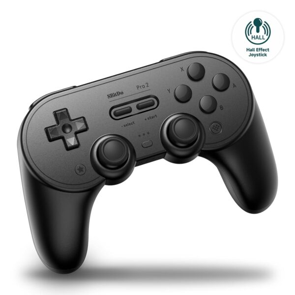 8Bitdo Pro 2 Bluetooth Controller - Hall Effect Joystick Update, for Switch, Windows, Apple, Android, Steam Deck, and Raspberry Pi (Black) - Image 8