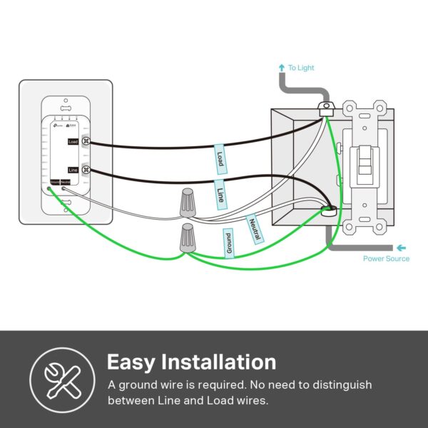 Kasa Smart Dimmer Switch 2-Gang HS220-2, Single Pole, Needs Neutral Wire, 2.4GHz Wi-Fi Light Switch Compatible with Alexa and Google Home, UL Certified, No Hub Required, White - Image 8