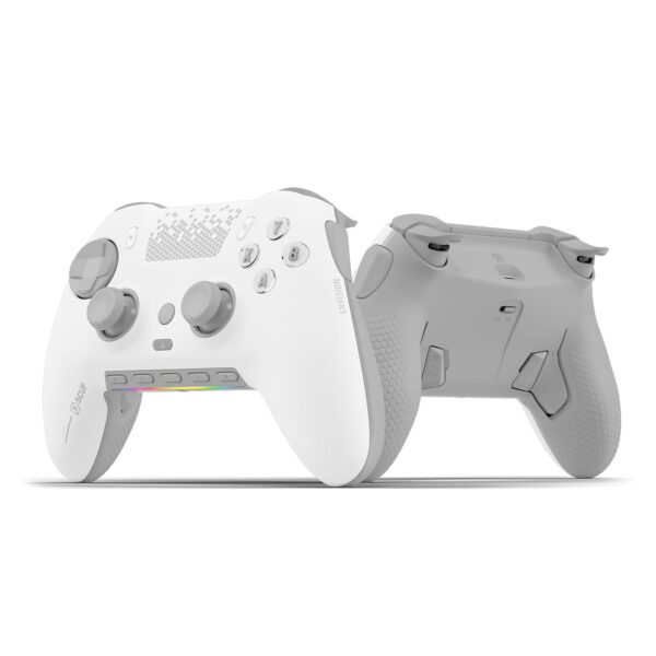 SCUF ENVISION PRO Wireless PC Gaming Controller - Five Remappable G-Keys - Remappable Back Paddles - Instant Triggers - iCUE Compatible - White - Image 2