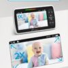 iFamily Baby Monitor - Large 5" Screen with 30Hrs Battery Life - Remote Pan-Tilt-Zoom;No WiFi, Two-Way Audio, Night Vision, Temperature, Lullabies, 960ft Long Range Baby Monitor with Camera and Audio - Image 4