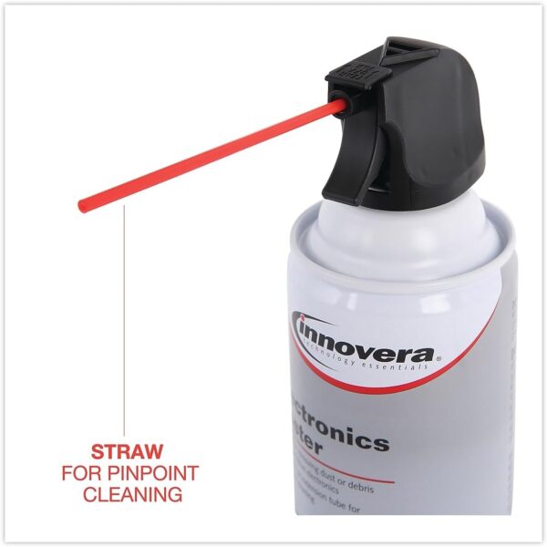 Innovera IVR10012 10 oz. Can Compressed Air Duster Cleaner (2/Pack) - Image 5