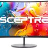New_Sceptre_C248W 24'' Curved 75Hz Gaming LED Monitor Full HD 1080P HDMI VGA Speakers, VESA Wall Mount Ready Metal Black, ‎Metal Black - Image 3