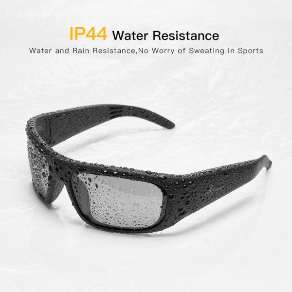 OhO 128GB Camera Glasses,24M Resolution H.265 1080P Smart Glasses with UV400 Sunglasses Lens for Outdoor Sport,Unisex - Image 6