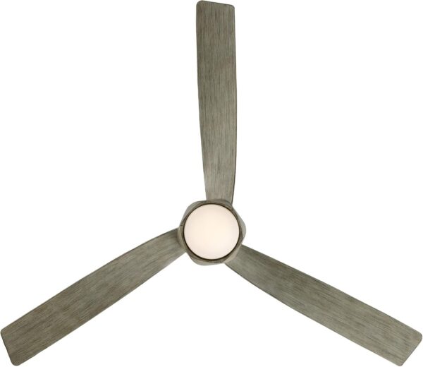 Twirl Smart Indoor and Outdoor 3-Blade Ceiling Fan 58in Graphite Weathered Wood 3000K LED Light Kit and Remote Control works with Alexa, Google Assistant, Samsung Things, and iOS or Android App - Image 5