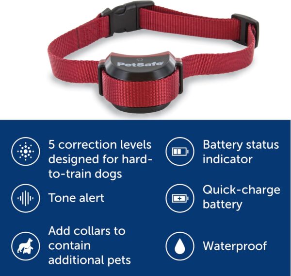 PetSafe Stay & Play Wireless Pet Fence for Stubborn Dogs - No Wire Circular Boundary, Secure 3/4-Acre Yard, for Dogs 5lbs+, America's Safest Wireless Fence from Parent Company Invisible Fence Brand - Image 5