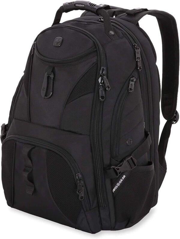 SwissGear 1900 Scansmart TSA 17-Inch Laptop Backpack, Black - Image 2