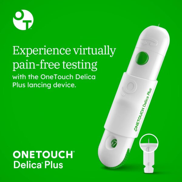 OneTouch Ultra Plus Flex Value Diabetes Testing Kit | Blood Sugar Test Kit Includes 1 Blood Glucose Meter, 1 Lancing Device, 30 Lancets, 30 Diabetic Test Strips, & Carrying Case - Image 4