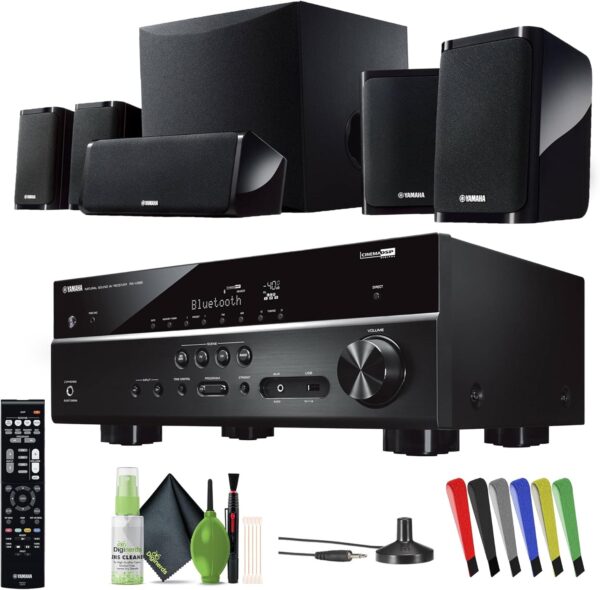 YAMAHA Audio YHT-4950U 4K Ultra HD 5.1-Channel Home Theater System with 8" 50W RMS Powered Subwoofer Speakers, AV Receiver, True Surround Sound with Bluetooth Music Streaming (Black) - Image 8